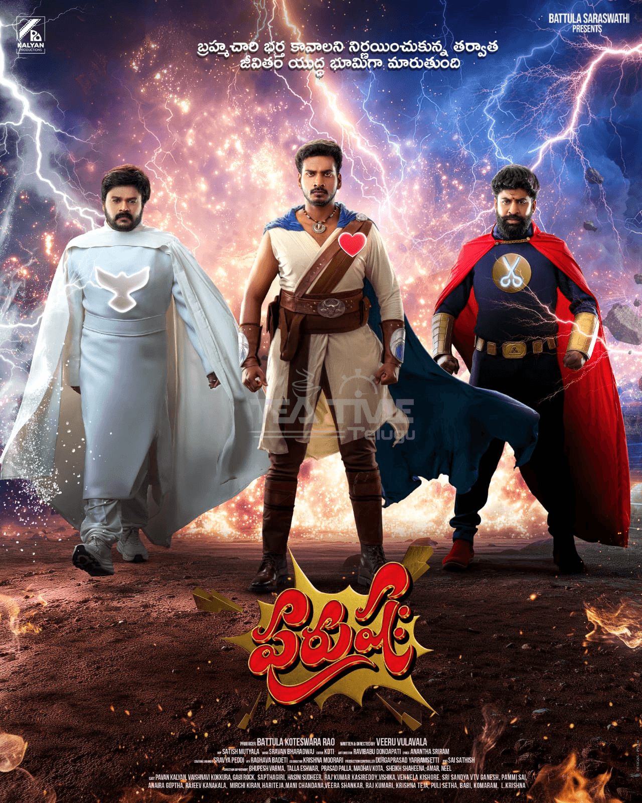 Purushaha First Look Released – Pawan Kalyan in a New Avatar!