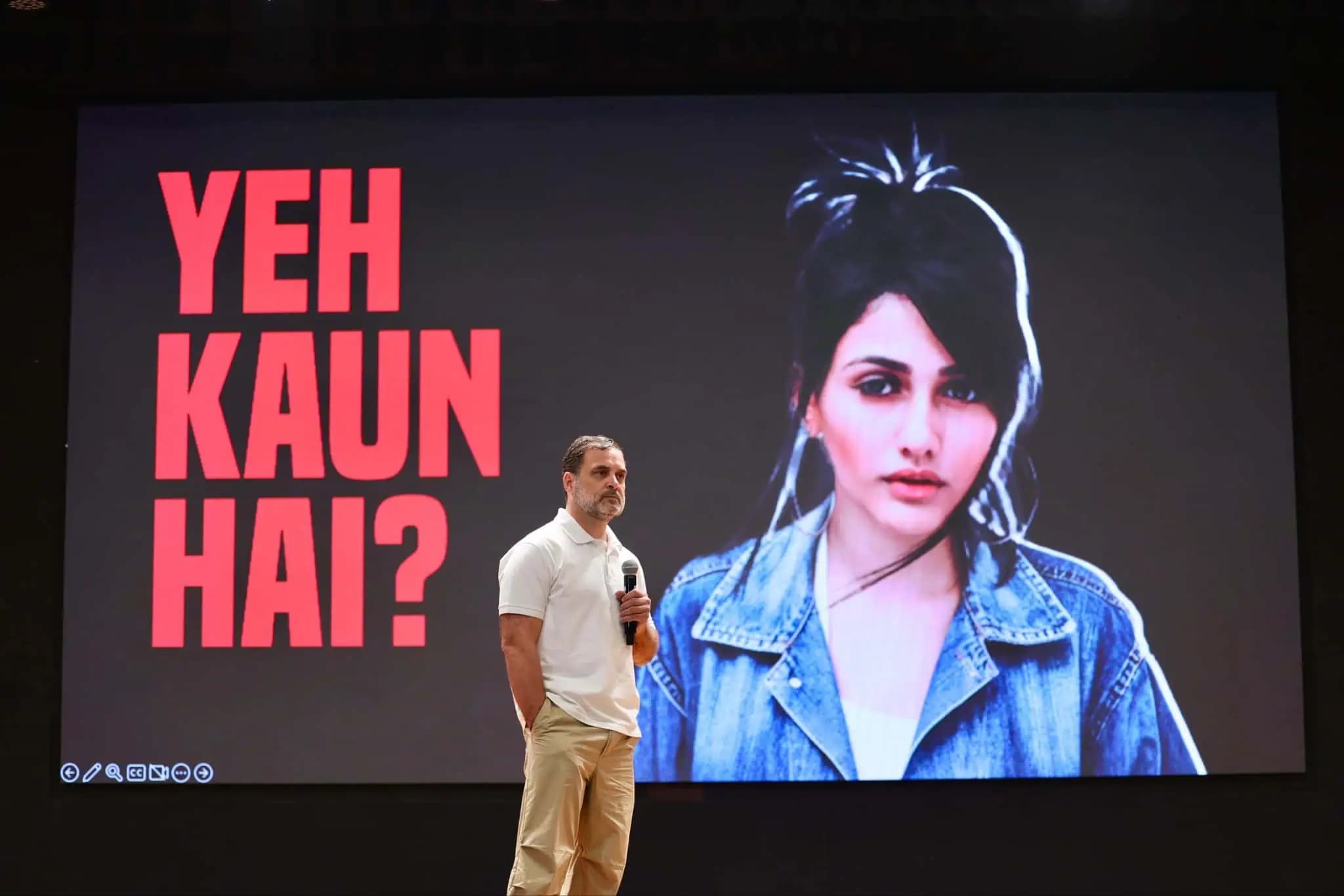 Who is that lady shown by Rahul Gandhi? The photo is doing the rounds on social media!