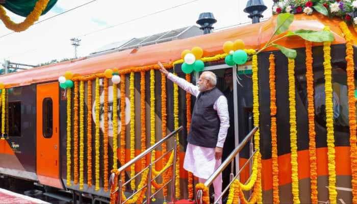 PM Modi Flags Off 4 Vande Bharat Trains