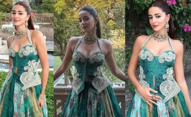 Ananya shines like a queen in the lehenga!