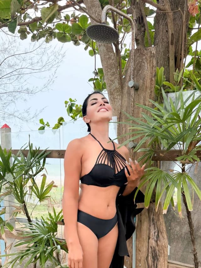 Lahari Shari Turns Up the Heat in Goa With Stunning Bikini Look