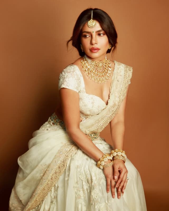 Priyanka Chopra -- Timeless Grace in a Saree