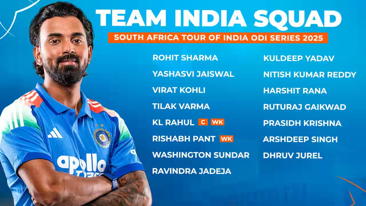 KL Rahul named Team India ODI captain… Team announced for South Africa ODI series