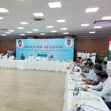 Bhatti Vikramarka Holds Key Discussion with MPs at Pragathi Bhavan