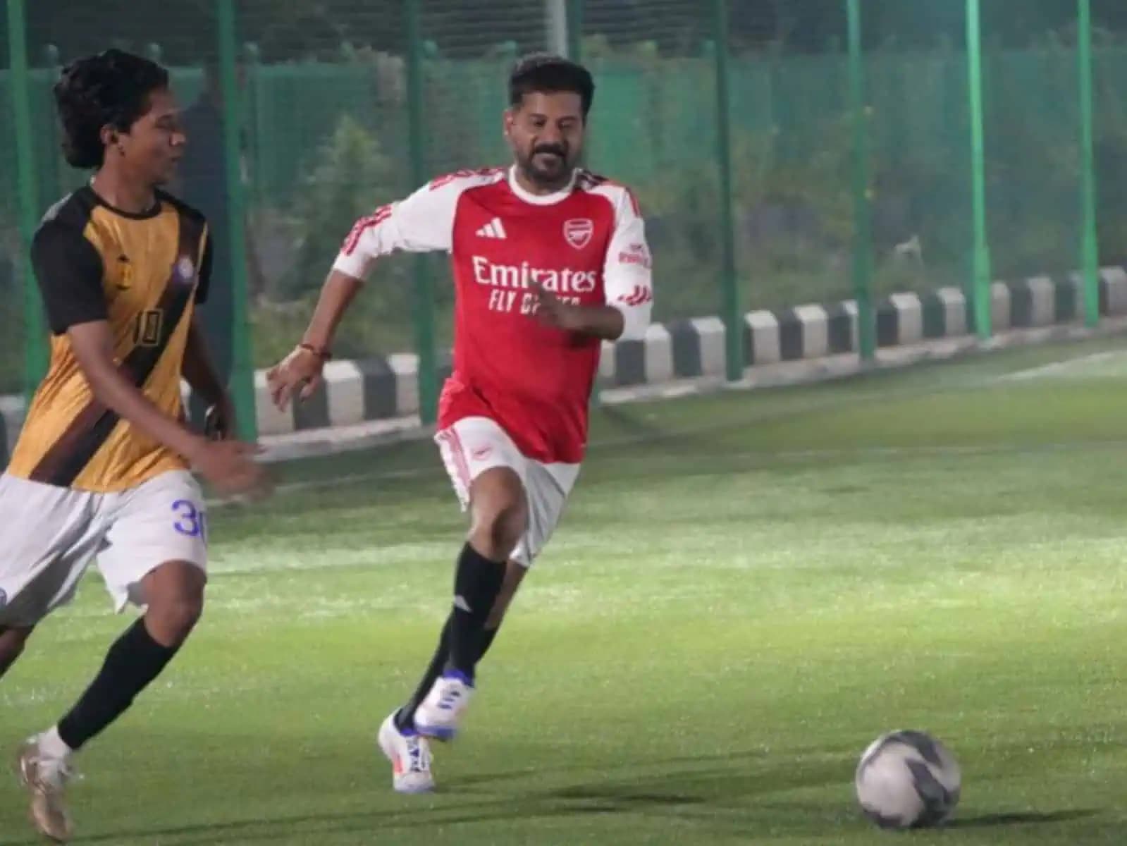 CM Revanth Reddy getting ready for Messi match