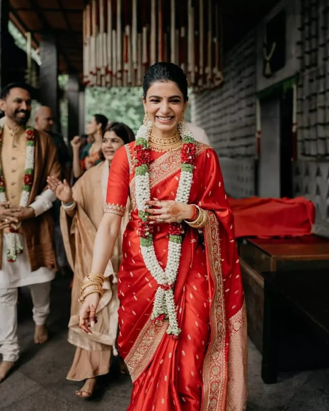 Samantha’s Wedding Saree: Where Tradition, Art, and Emotion Come Together