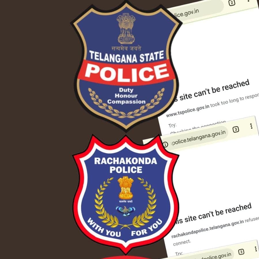 Police websites hack