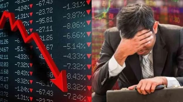 The stock market crashed, ₹7 lakh crore wiped out in just one day