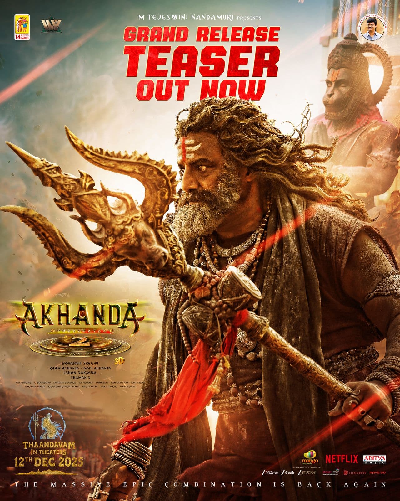 Akhanda 2 new teaser released. Garjana.. Balayya impressed with the dialogues