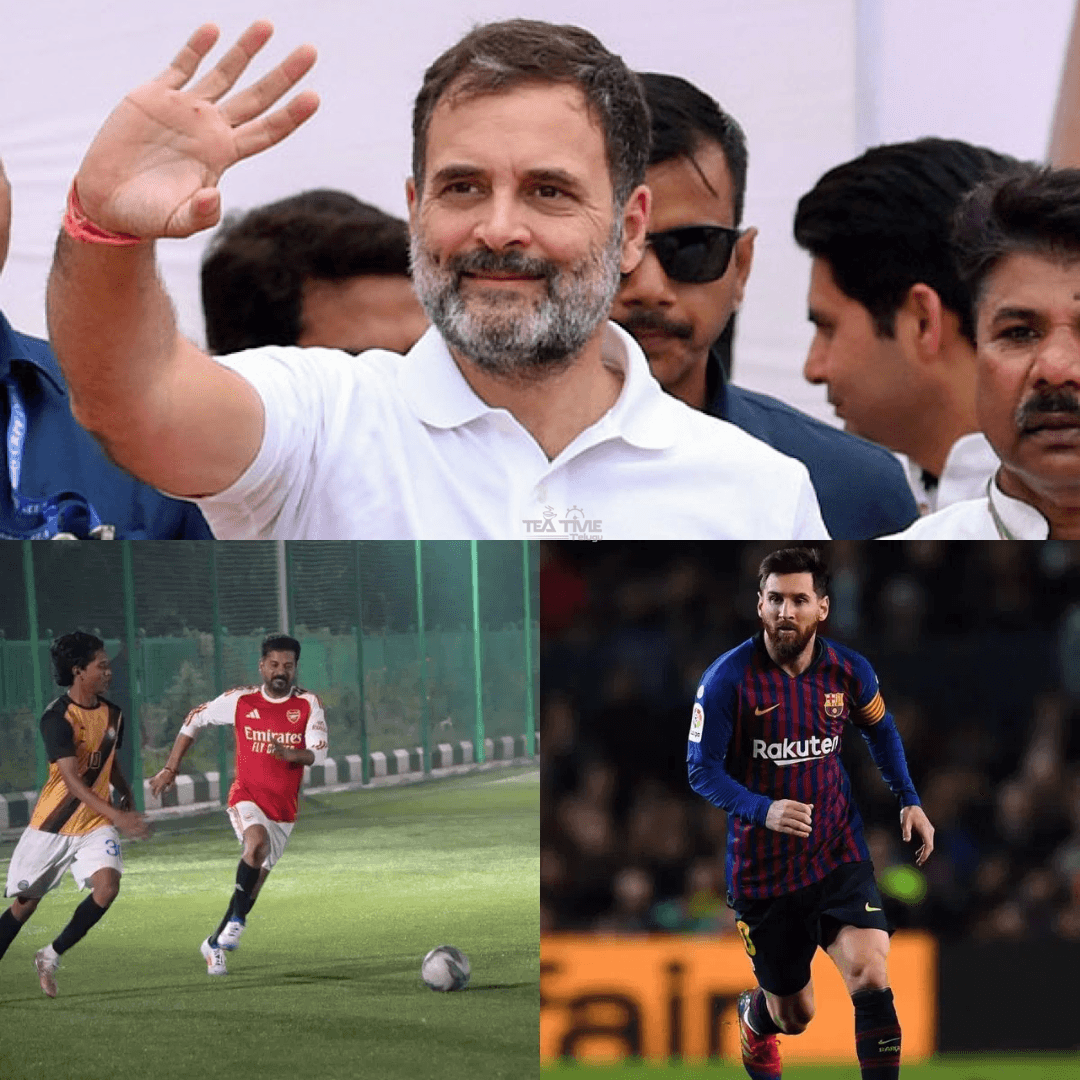 Congress senior leader Rahul Gandhi will arrive in Hyderabad for the Messi match!