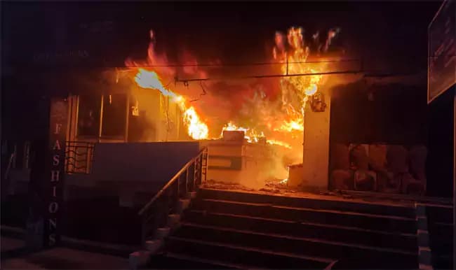 Major Fire Breaks Out in Gudivada Early Morning