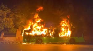 Deadly Accident on Delhi–Agra Expressway: Buses Catch Fire, Four Killed