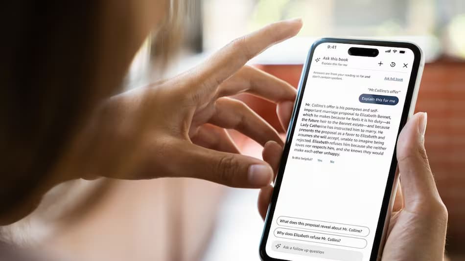 Kindle App Gets AI Update: Amazon Launches Ask This Book Feature