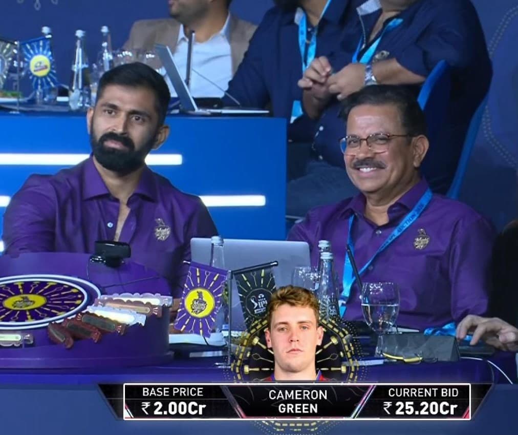 IPL Mini Auction Shock: KKR Bags Cameron Green for ₹25.20 Cr