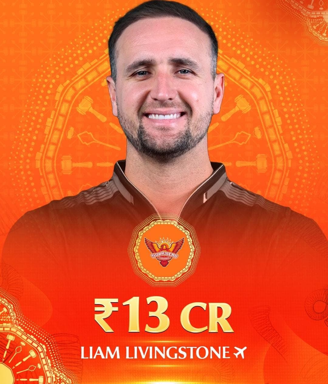 IPL 2026 Auction: Sunrisers acquire Livingstone for ₹13 crore