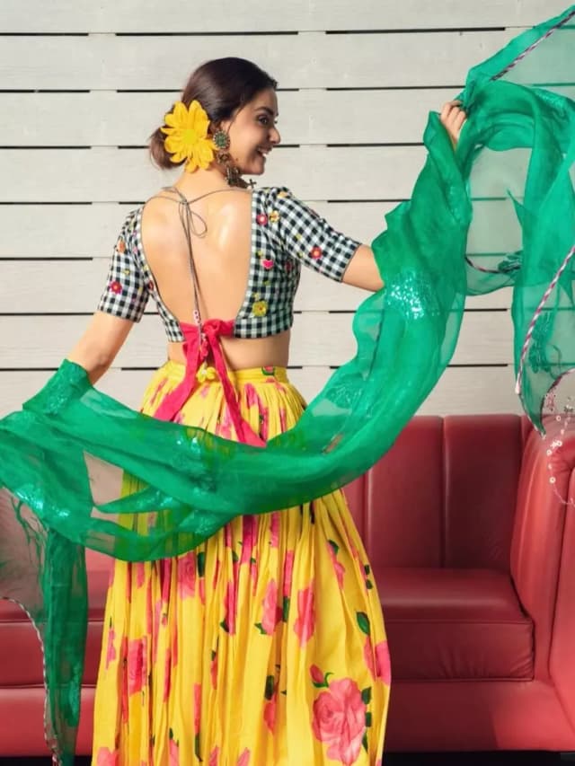 Keerthy Suresh Brings Playful Charm in a Vibrant, Colorful Lehenga Look