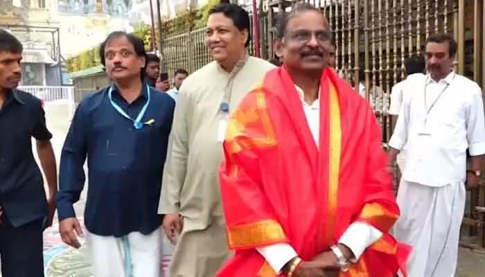 ISRO Chairman visited Tirumala Srivaru
