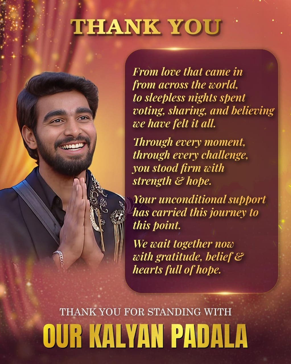 Grateful to everyone who supported me - Bigg Boss Telugu winner Kalyan Padala...
