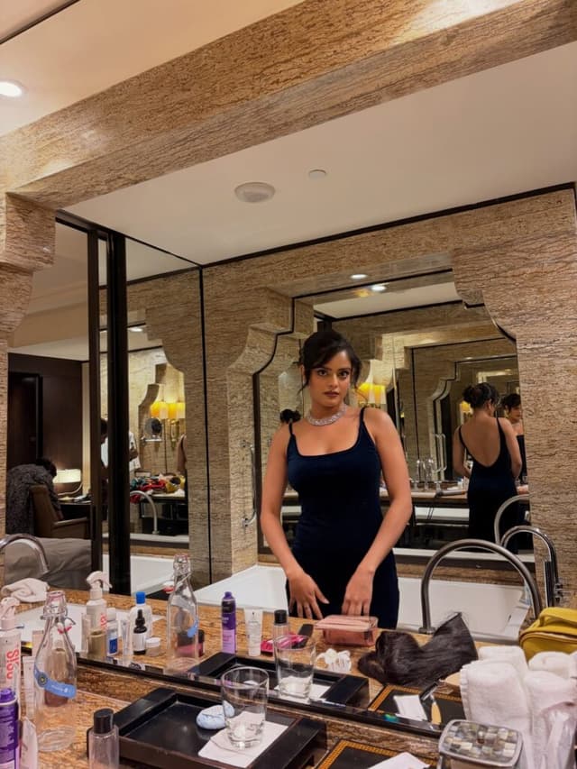 Raja Saab’s Leading Lady Riddhi Kumar Redefines Effortless Elegance