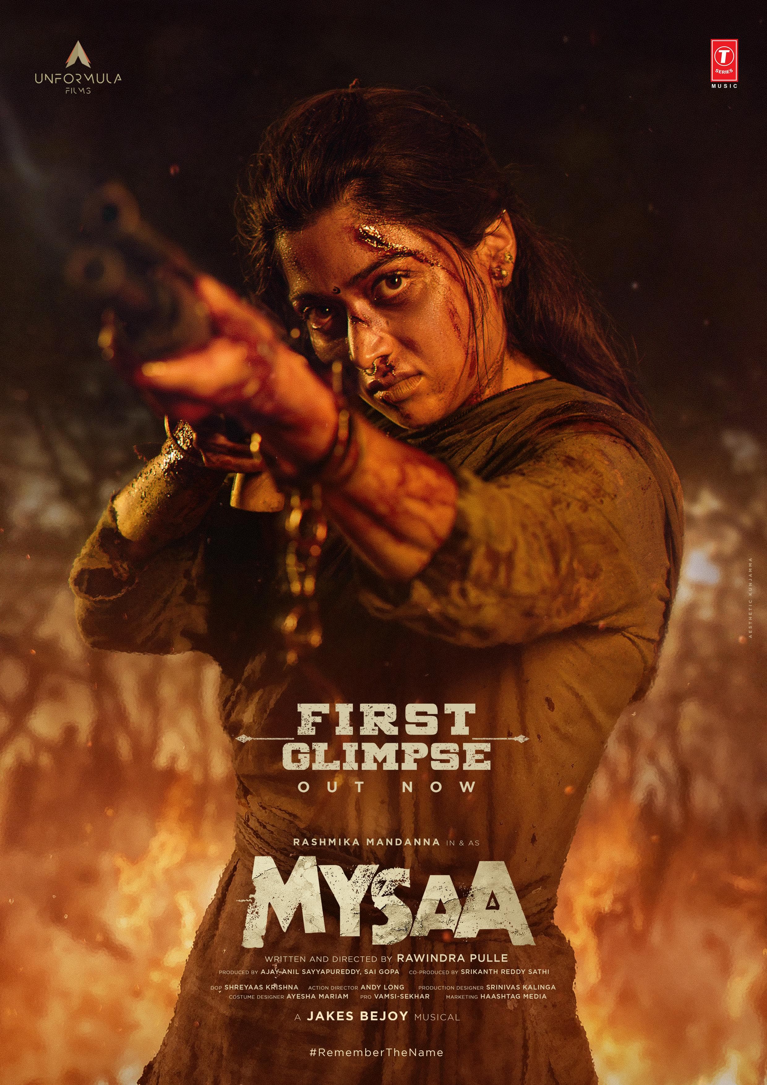 Rashmika Mandanna Mysaa movie  First Glimpse Out Now