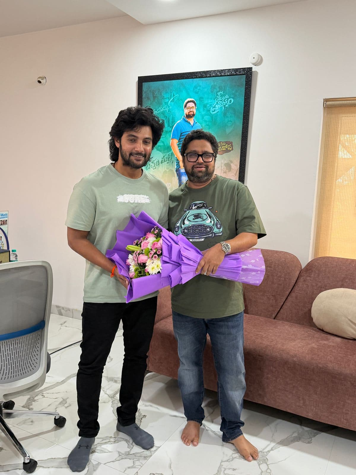 Rajesh Danda Congratulates Aadi Saikumar on Shambhala Success, Announces Next Film Under Hasya Movies