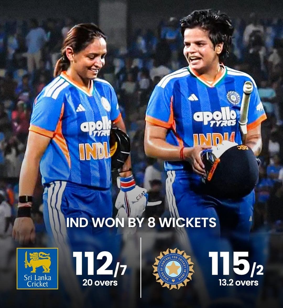 Indian Women register a commanding win in the third T20, clinching the series 3–0!