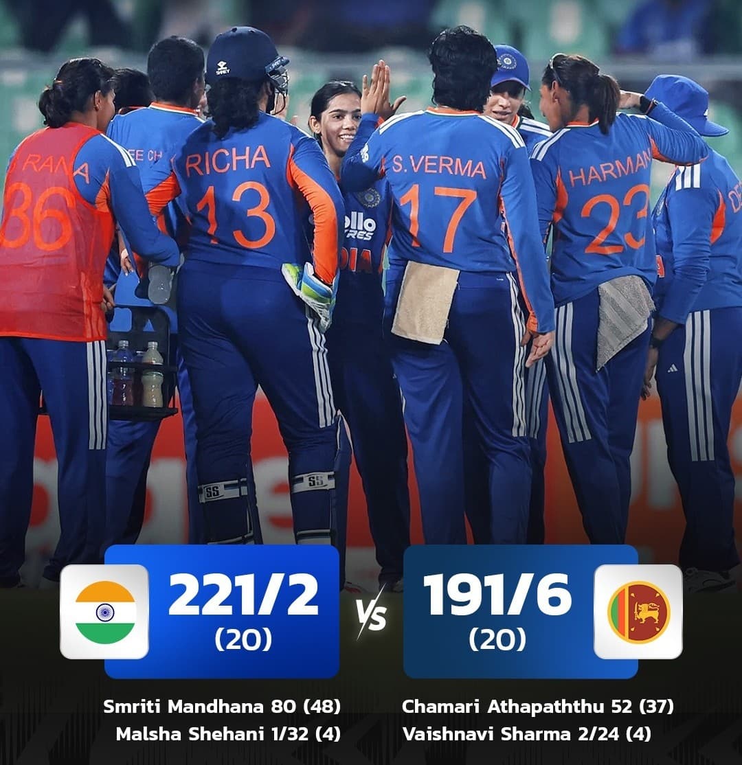 India Women won the fourth T20, continuing their winning momentum!