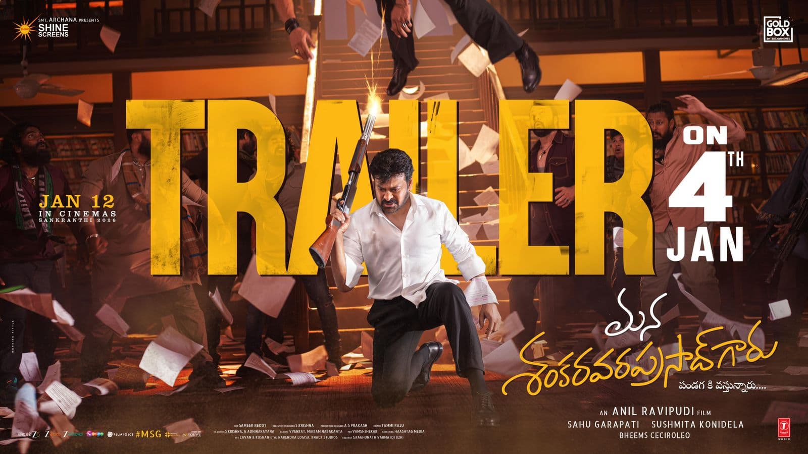 Trailer Countdown Begins for “Mana Shankara Vara Prasad Garu”!