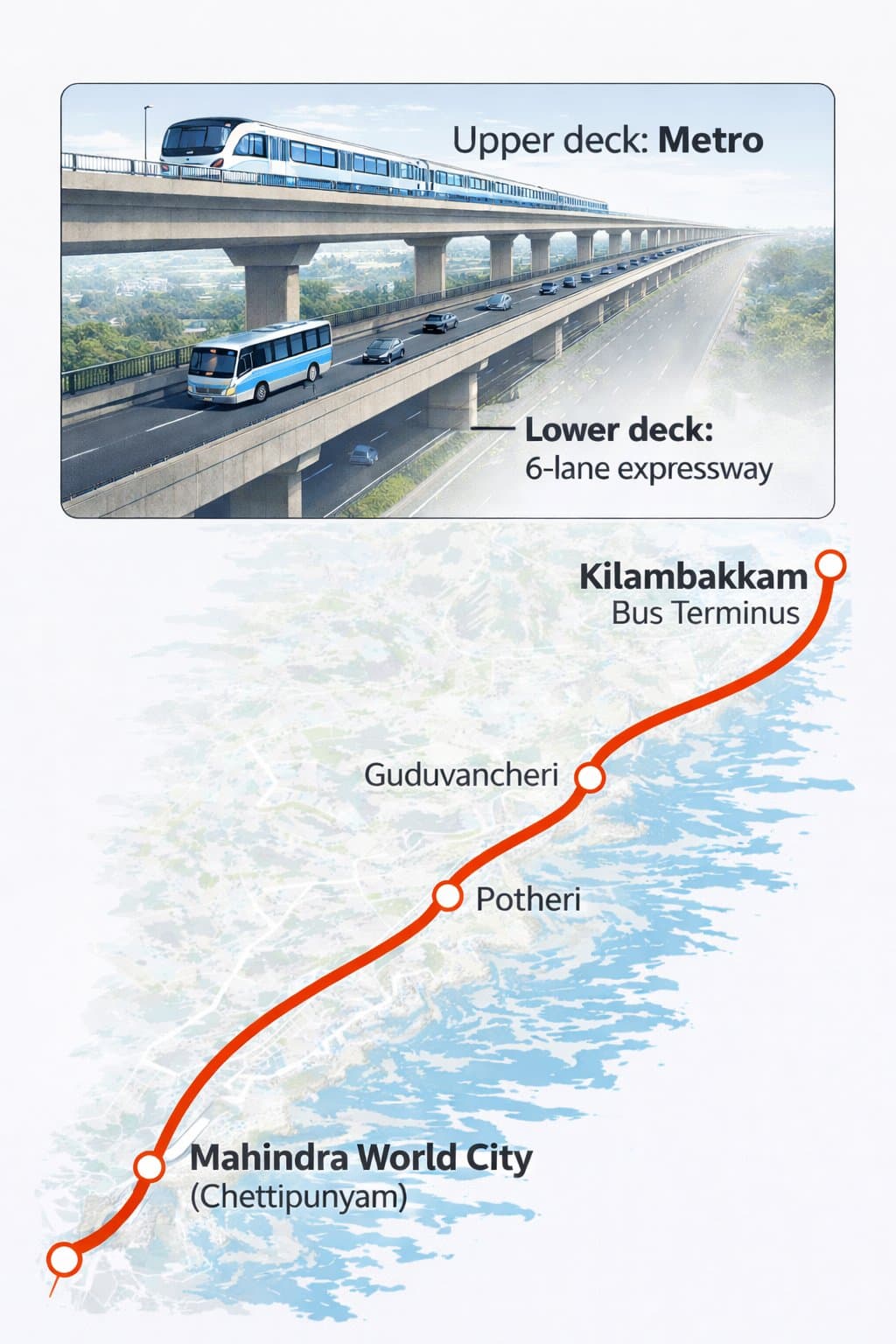India’s longest double-decker viaduct to come up in Chennai