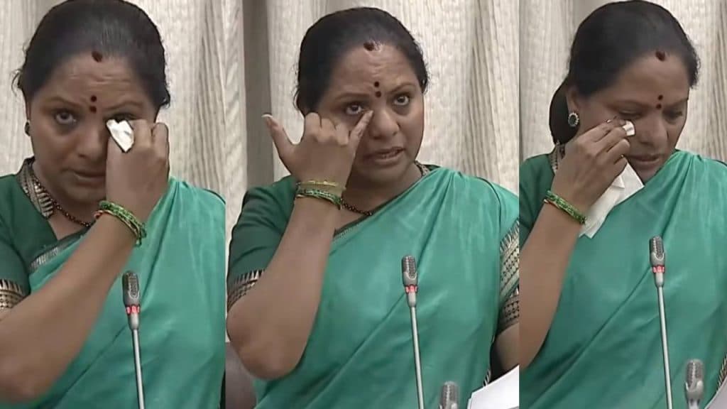 MLC Kavitha Breaks Down in Tears in the Legislative Council