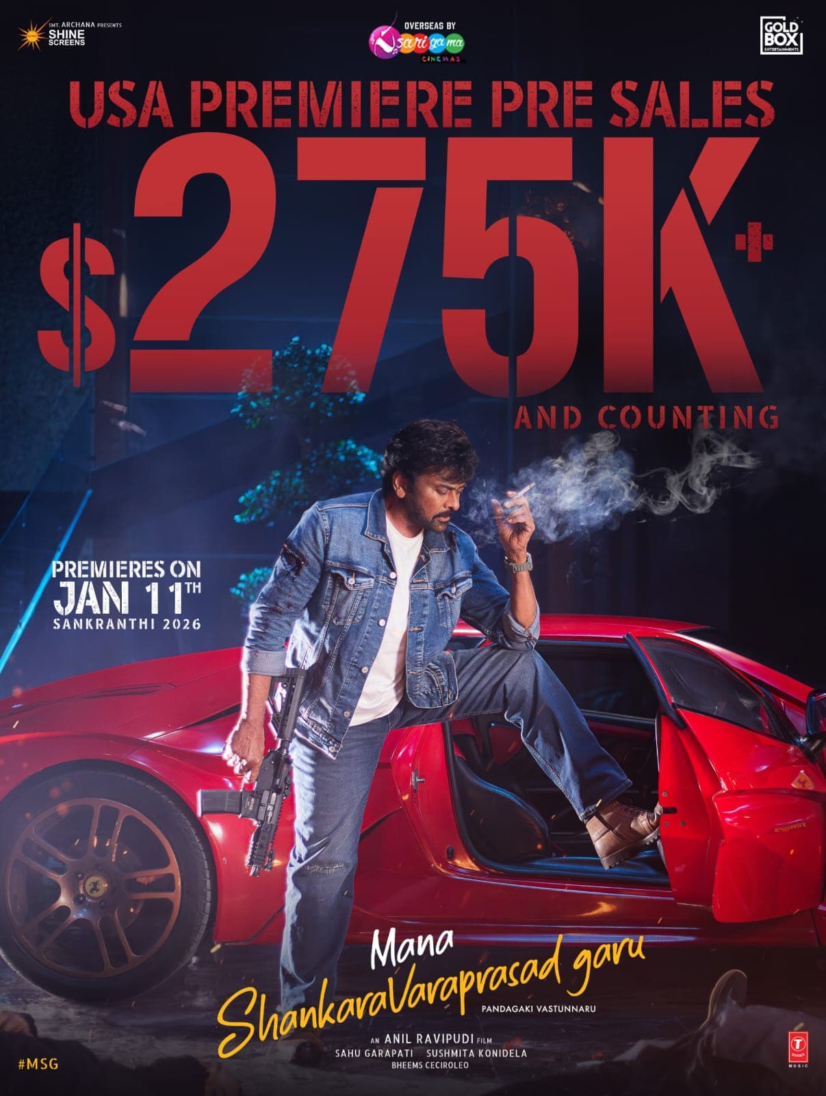 ‘Mana Shankara Vara Prasad Garu’ Storms Ahead with Record-Breaking Pre-Sales in the US
