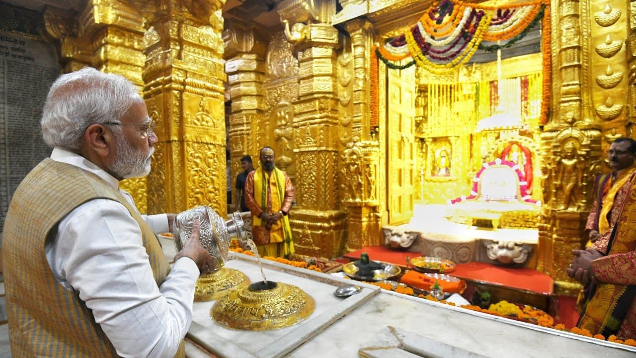 Prime Minister Modi at Somnath Temple