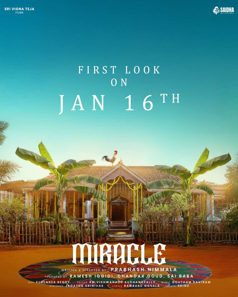 “Miracle” First Look by Director Prabhas Nimmala Released as a Sankranti Special Gift