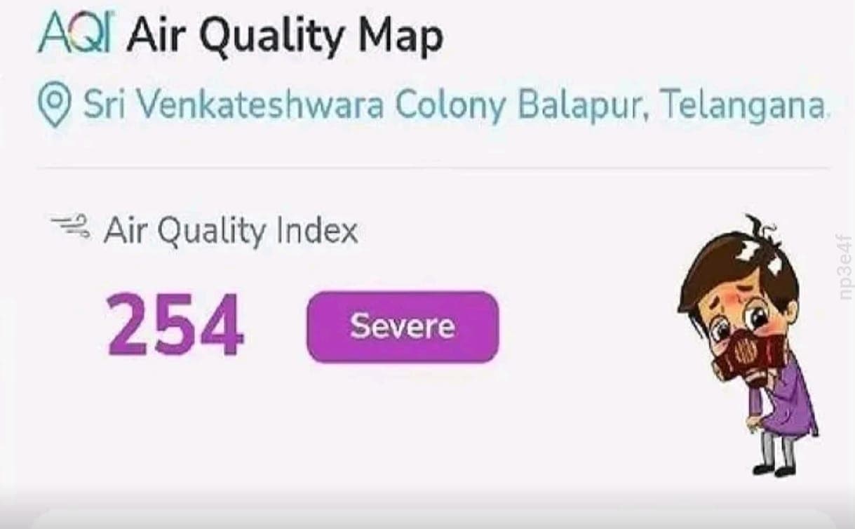 Air Pollution Reaches Dangerous Levels in Hyderabad