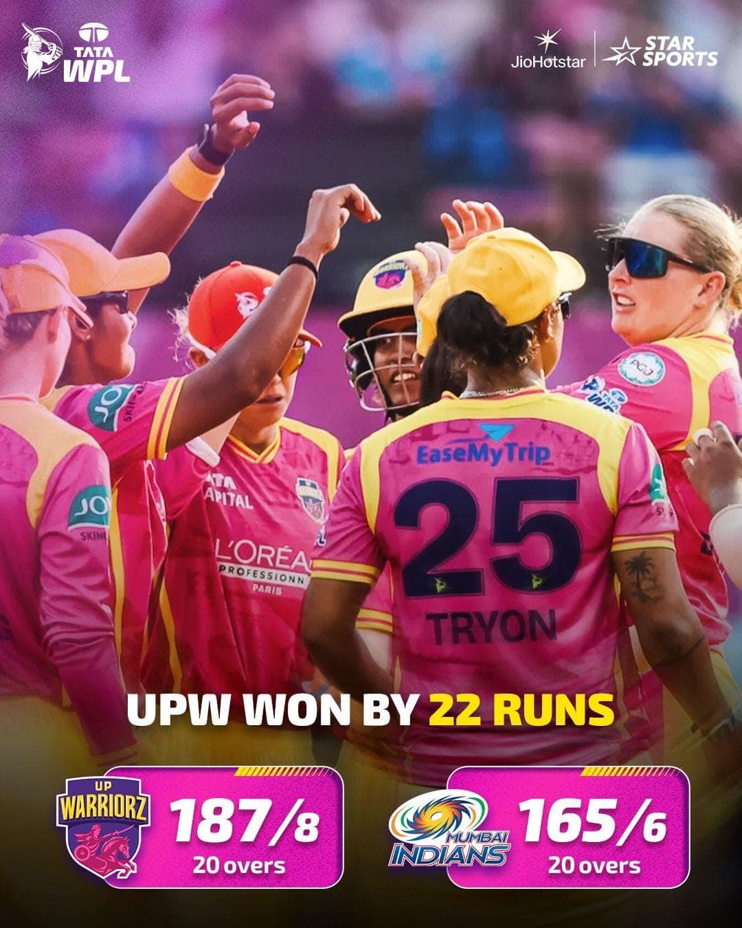 WPL 2026: UP Warriorz Secure Victory Over Mumbai