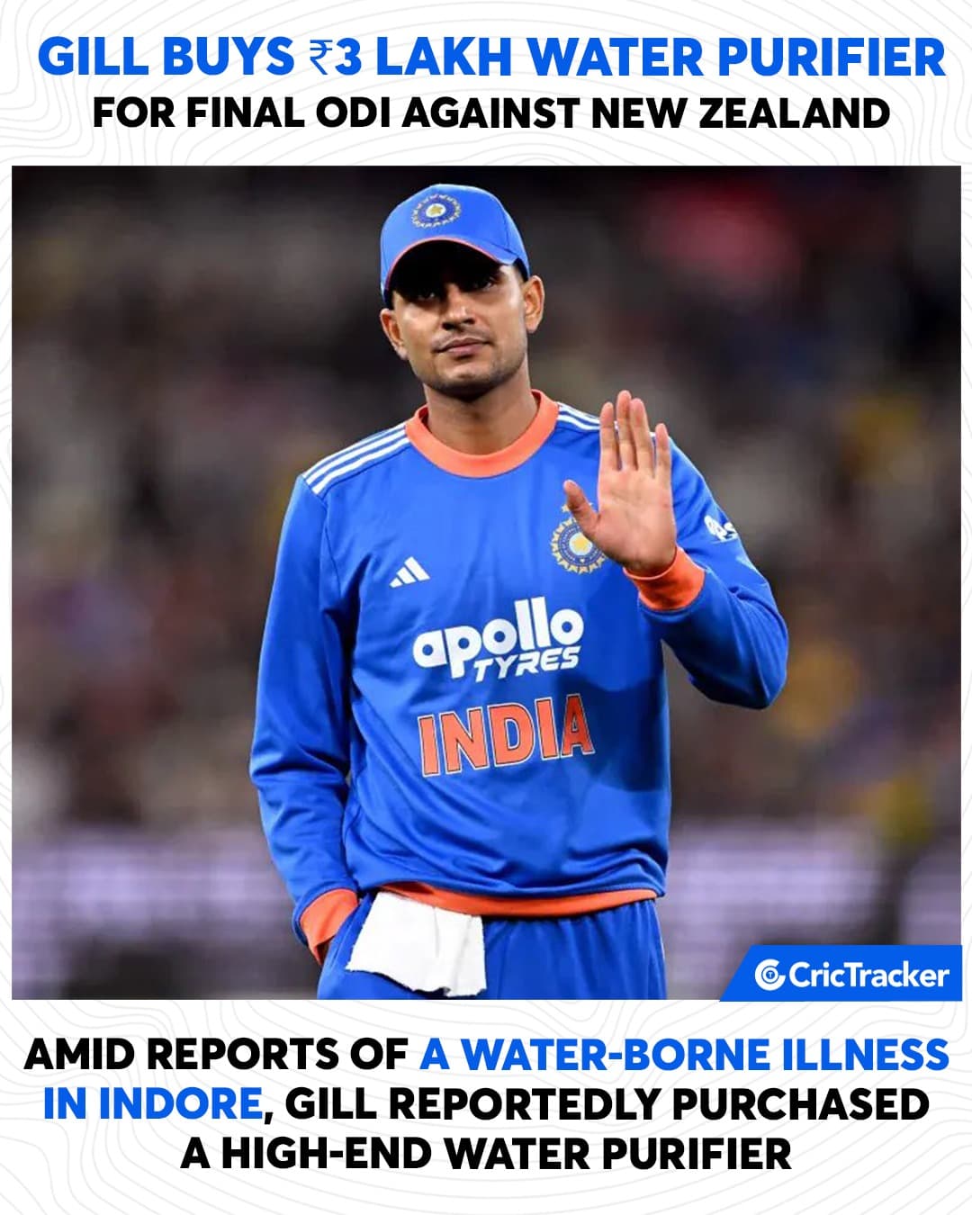 Shubman Gill’s Praiseworthy Step Amid Indore Water Crisis
