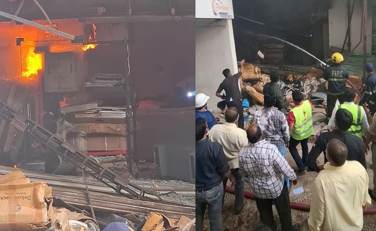 Rescue operations continue in the Nampally fire accident