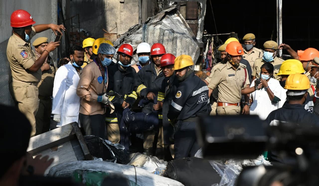 Two Dead Bodies Identified in Nampally Fire Incident