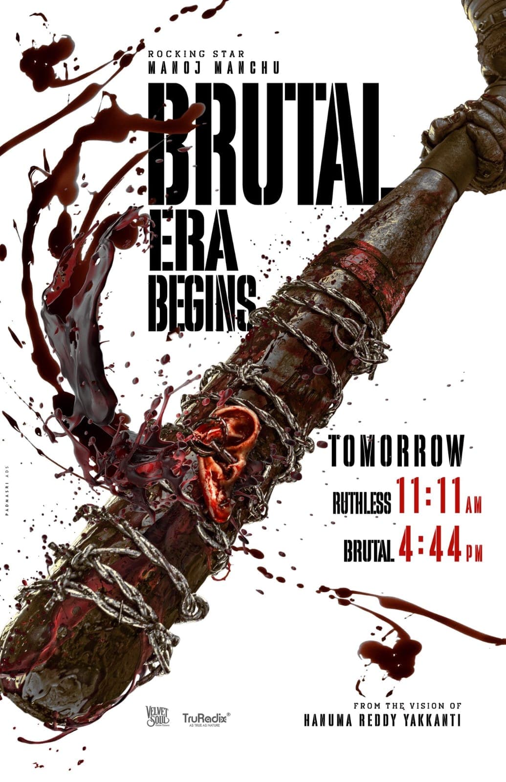 Manchu Manoj's brutal era has started... David Reddy's first look tomorrow!