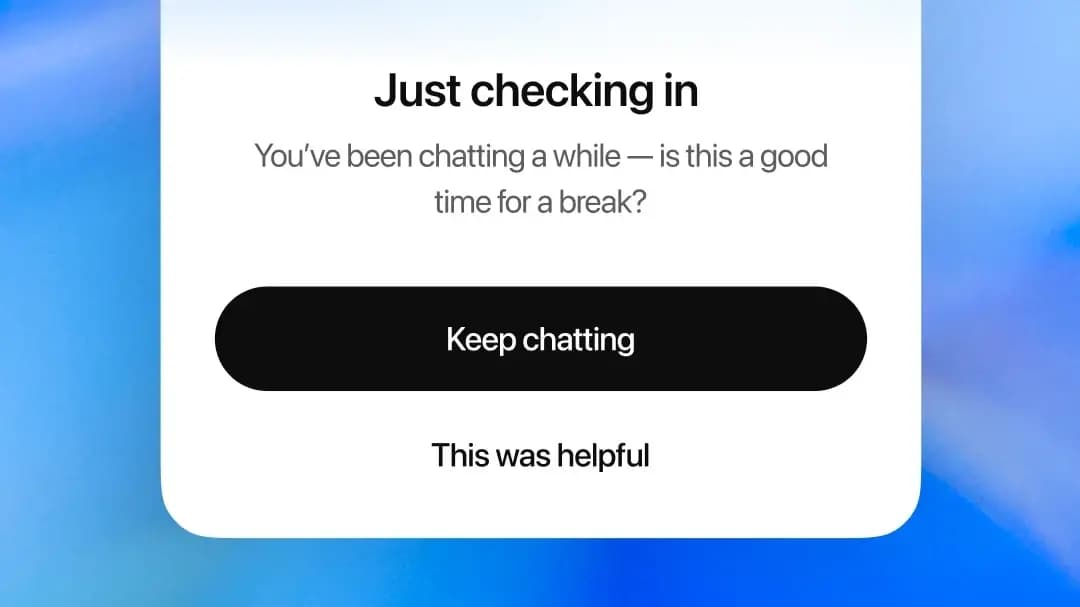 Break Reminders in AI Chat