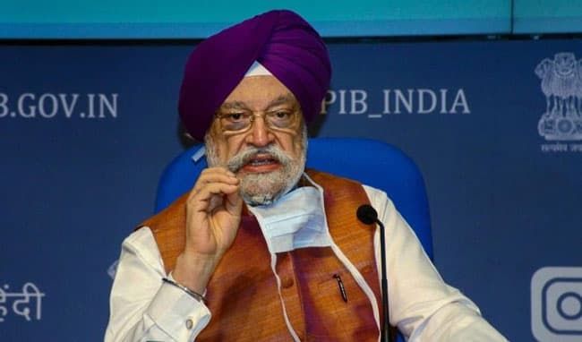 Union Minister Hardeep Singh Puri who met Epstein