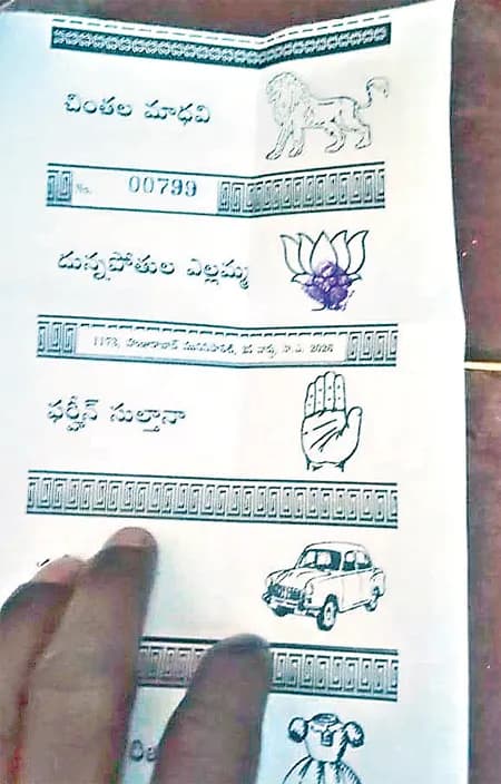 Ballot Paper Photo Goes Viral in Huzurabad, Police Launch Probe!