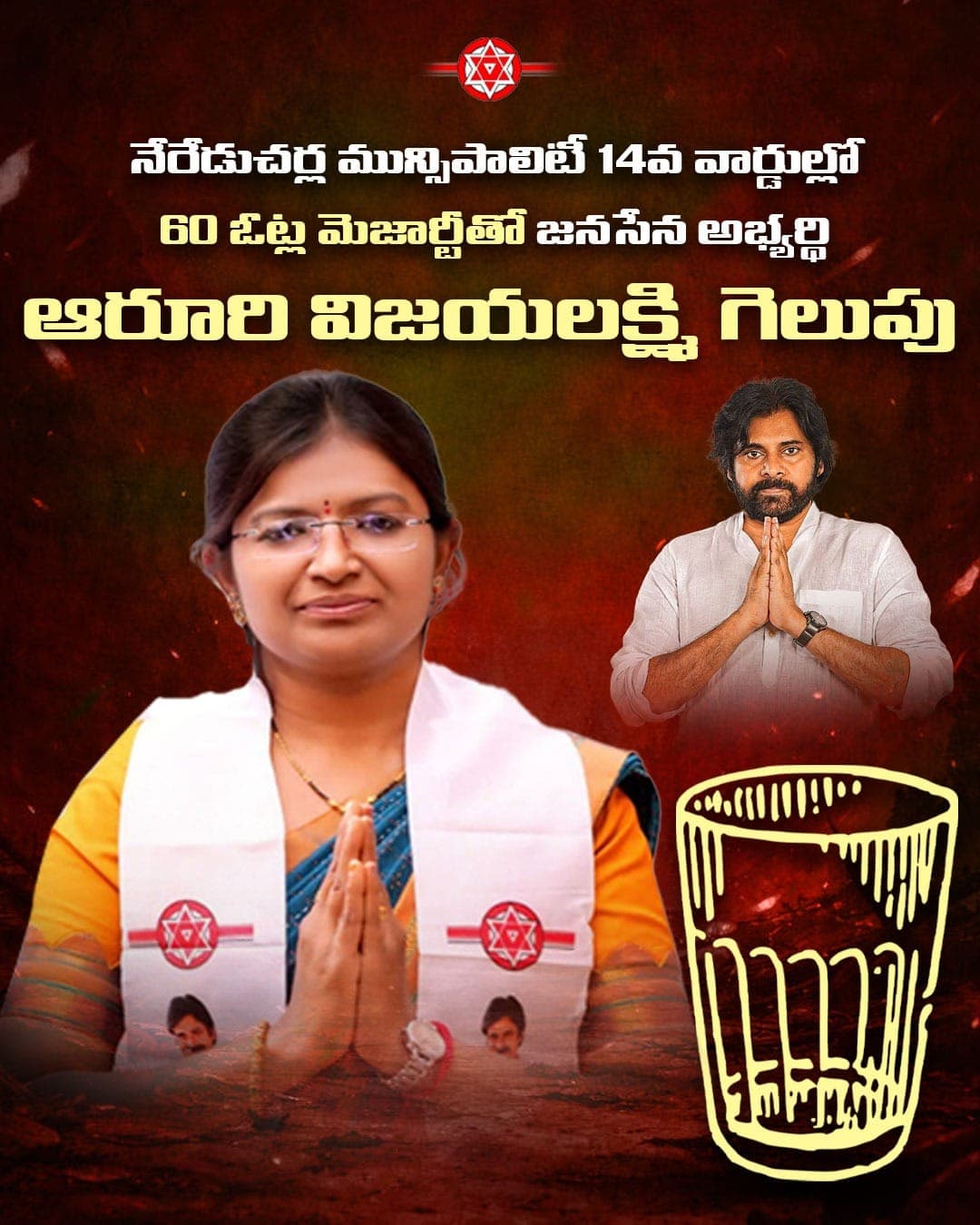 Jana Sena Secures Victory in Nereducharla