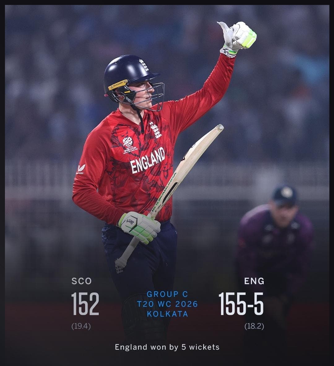 T20 World Cup: England Defeats Scotland