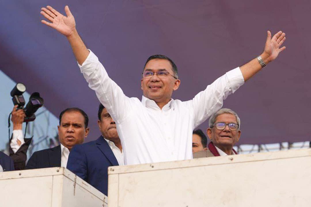 Tariq Rahman sworn in after BNP victory.. Modi invited