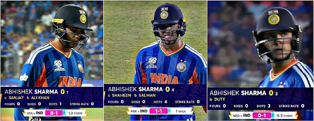 Abhishek Sharma’s Duck-Out Shock !