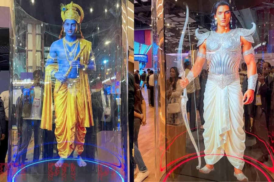 Krishna and Arjuna’s Digital Avatars at the AI Impact Summit...