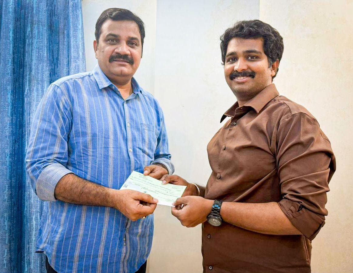 Vamsi Nandipati Donates for TFJA Member's Welfare