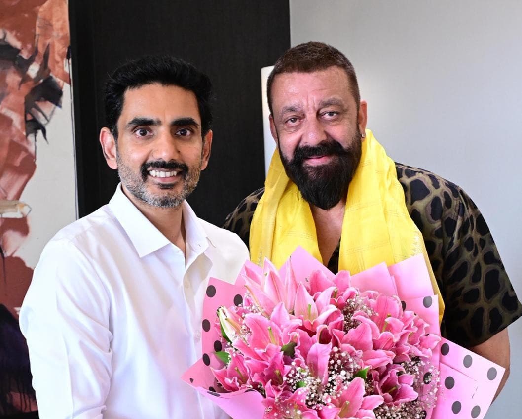 Andhra Pradesh Minister Nara Lokesh met Sanjay Dutt