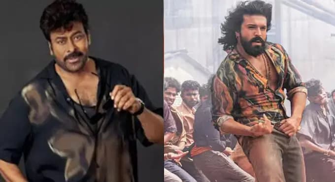 Mega Star Chiranjeevi Praises Ram Charan’s Dance in Peddi Song